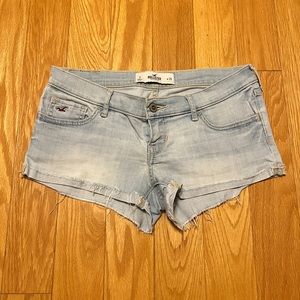 Light Wash Denim Hollister Shorts